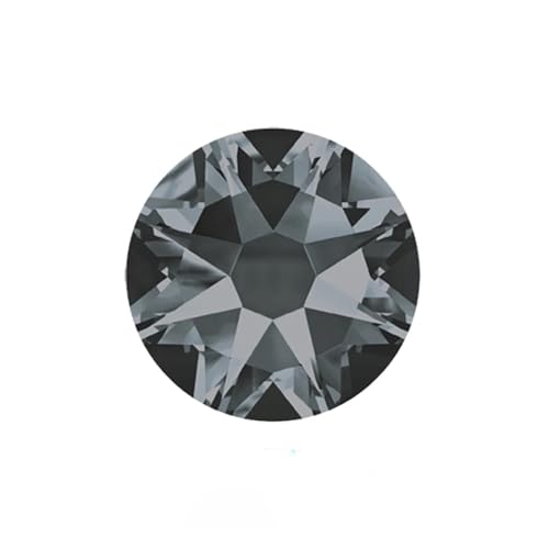 Hotfix Strasssteine Nicht Hotfix DIY Strass Kristall Stick Auf Nail art Dekorationen Handarbeit Kleidung(Black Diamond,SS40 144Pcs) von FJOADNVM