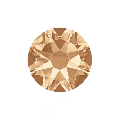 Hotfix Strasssteine Nicht Hotfix DIY Strass Kristall Stick Auf Nail art Dekorationen Handarbeit Kleidung(Golden Shadow,SS34 288Pcs) von FJOADNVM