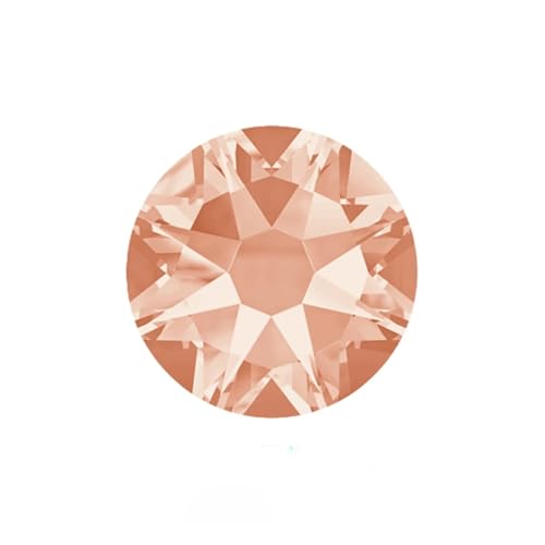 Hotfix Strasssteine Nicht Hotfix DIY Strass Kristall Stick Auf Nail art Dekorationen Handarbeit Kleidung(Light Peach,SS10 1440Pcs) von FJOADNVM