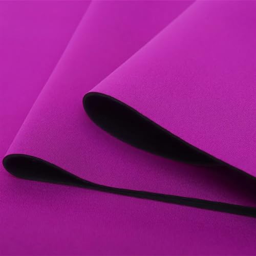 Wasserdichtes Neoprengewebe Neopren-Nähstoff, Violett, 2 Mm, Stretchstoff, Andere Stoffe, Schlicht Gestrickt, Stretch-Polyester(45cm x 30cm) von FJOADNVM
