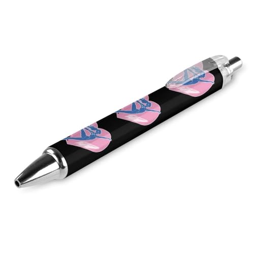 FJQWKLF Balletttänzerin, Yoga, Fitness, niedlicher Kugelschreiber für Damen und Herren, einziehbarer 0,5-mm-Kugelschreiber zum Arbeiten, 1 Stück von FJQWKLF