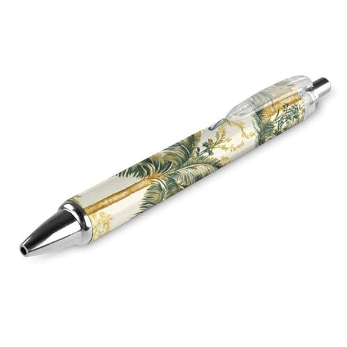 FJQWKLF Elefanten-Pfau-Tropenpflanzen-Kugelschreiber, einziehbar, blaue Tinte, 0,5 mm feine Spitze, Schreibstift, Bürobedarf, 1 Stück FJQWKLF Elefanten-Pfau-Tropenpflanzen-Kugelschreiber, einziehbar, blaue Tinte, 0,5 mm feine Spitze, Schreibstift, Bürobedarf, 1 Stück von FJQWKLF