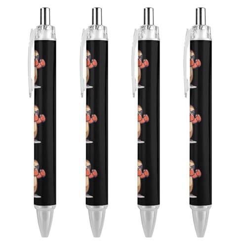 FJQWKLF Faultier-Boxen, süße Kugelschreiber für Damen und Herren, einziehbarer 0,5-mm-Kugelschreiber zum Arbeiten, 4 Stück FJQWKLF Faultier-Boxen, süße Kugelschreiber für Damen und Herren, einziehbarer 0,5-mm-Kugelschreiber zum Arbeiten, 4 Stück von FJQWKLF