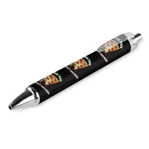 FJQWKLF Fuck You If You Don't Like Italy Pizza Niedlicher Kugelschreiber für Damen und Herren Einziehbarer 0,5-mm-Kugelschreiber zum Arbeiten, 1 Stück von FJQWKLF