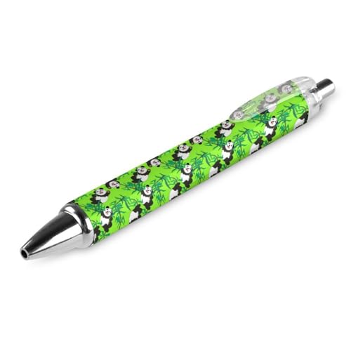 FJQWKLF Kugelschreiber mit Panda-Spielblattmuster, schwarz, für Männer und Frauen, Druckkugelschreiber, 0,5 mm Kugelschreiber für flüssiges Schreiben, 1 Stück FJQWKLF Kugelschreiber mit Panda-Spielblattmuster, schwarz, für Männer und Frauen, Druckkugelschreiber, 0,5 mm Kugelschreiber für flüssiges Schreiben, 1 Stück von FJQWKLF