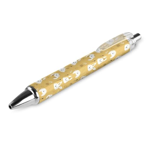 FJQWKLF Kugelschreiber mit süßem Kaninchen und Winterschnee, schwarz, für Männer und Frauen, Druckkugelschreiber, 0,5 mm Kugelschreiber für flüssiges Schreiben, 1 Stück FJQWKLF Kugelschreiber mit süßem Kaninchen und Winterschnee, schwarz, für Männer und Frauen, Druckkugelschreiber, 0,5 mm Kugelschreiber für flüssiges Schreiben, 1 Stück von FJQWKLF