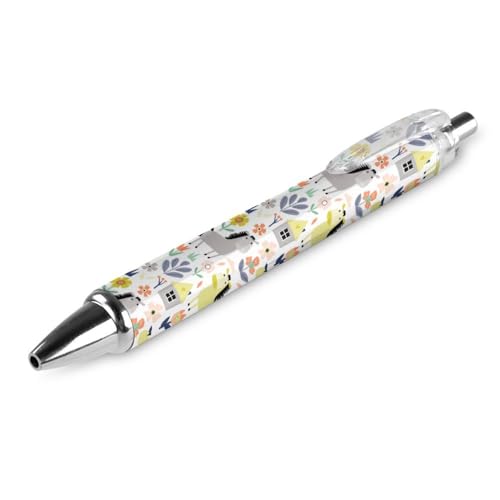 FJQWKLF Niedlicher Kugelschreiber mit Esel- und Blumenmuster, schwarz, für Männer und Frauen, Druckkugelschreiber, 0,5 mm Kugelschreiber für flüssiges Schreiben, 1 Stück FJQWKLF Niedlicher Kugelschreiber mit Esel- und Blumenmuster, schwarz, für Männer und Frauen, Druckkugelschreiber, 0,5 mm Kugelschreiber für flüssiges Schreiben, 1 Stück von FJQWKLF