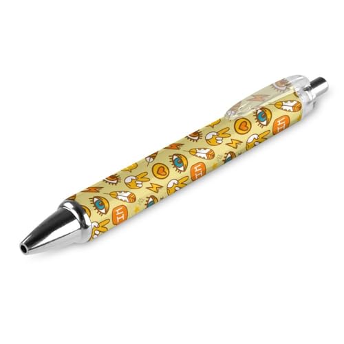 FJQWKLF Trippy Art Schwarzer Kugelschreiber für Männer und Frauen, Druckkugelschreiber, 0,5 mm Kugelschreiber für flüssiges Schreiben, 1 Stück FJQWKLF Trippy Art Schwarzer Kugelschreiber für Männer und Frauen, Druckkugelschreiber, 0,5 mm Kugelschreiber für flüssiges Schreiben, 1 Stück von FJQWKLF