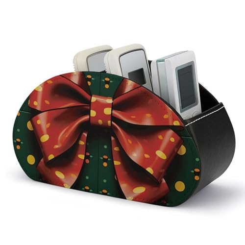 Geschenkpapier mit Schleife Fernbedienungshalter Wasserdichter TV-Fernbedienungshalter aus PU-Leder Schreibtisch-Aufbewahrungsorganisator Fernbedienungs-Caddy-Box mit 5 Fächern für TV-Fernbedienungen/ Geschenkpapier mit Schleife Fernbedienungshalter Wasserdichter TV-Fernbedienungshalter aus PU-Leder Schreibtisch-Aufbewahrungsorganisator Fernbedienungs-Caddy-Box mit 5 Fächern für TV-Fernbedienungen/ von FJQWKLF