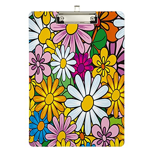 Klemmbrett aus Acryl, Cartoon-Motiv, schöne Blüte, A4-Letter-Größe, Standard-Klemmbrett, silberfarbenes Klemmbrett, ideal für Studenten, Büro, Schule, Krankenschwestern, 31,8 x 21,6 cm Klemmbrett aus Acryl, Cartoon-Motiv, schöne Blüte, A4-Letter-Größe, Standard-Klemmbrett, silberfarbenes Klemmbrett, ideal für Studenten, Büro, Schule, Krankenschwestern, 31,8 x 21,6 cm von FJQWKLF