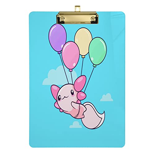 Klemmbrett aus Acryl, Fischfarben-Luftballons, A4-Letter-Größe, Standard-Klemmbrett, silberfarbenes Klemmbrett, ideal für Studenten, Büro, Schule, Krankenschwestern, 31,8 x 21,6 cm Klemmbrett aus Acryl, Fischfarben-Luftballons, A4-Letter-Größe, Standard-Klemmbrett, silberfarbenes Klemmbrett, ideal für Studenten, Büro, Schule, Krankenschwestern, 31,8 x 21,6 cm von FJQWKLF