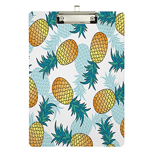 Klemmbrett aus Acryl, Sommerfrucht-Kiefer, A4-Letter-Größe, Standard-Klemmbrett, silberfarbenes Klemmbrett, ideal für Studenten, Büro, Schule, Krankenschwestern, 31,8 x 21,6 cm Klemmbrett aus Acryl, Sommerfrucht-Kiefer, A4-Letter-Größe, Standard-Klemmbrett, silberfarbenes Klemmbrett, ideal für Studenten, Büro, Schule, Krankenschwestern, 31,8 x 21,6 cm von FJQWKLF