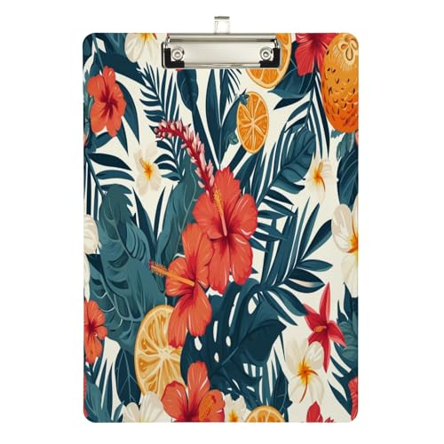 Klemmbrett aus Acryl, Wildblumenblatt, A4, Briefgröße, Standard-Klemmbrett, silberfarbenes Klemmbrett, ideal für Studenten, Büro, Schule, Krankenschwestern, 31,8 x 21,6 cm Klemmbrett aus Acryl, Wildblumenblatt, A4, Briefgröße, Standard-Klemmbrett, silberfarbenes Klemmbrett, ideal für Studenten, Büro, Schule, Krankenschwestern, 31,8 x 21,6 cm von FJQWKLF
