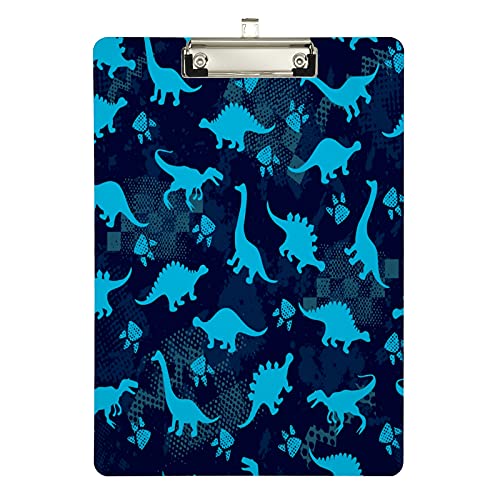 Klemmbrett aus Acryl, süße Dinosaurier, A4-Letter-Größe, Standard-Klemmbrett, silberfarbenes Klemmbrett, ideal für Studenten, Büro, Schule, Krankenschwestern, 31,8 x 21,6 cm Klemmbrett aus Acryl, süße Dinosaurier, A4-Letter-Größe, Standard-Klemmbrett, silberfarbenes Klemmbrett, ideal für Studenten, Büro, Schule, Krankenschwestern, 31,8 x 21,6 cm von FJQWKLF