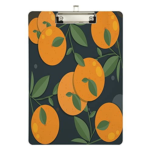 Klemmbrett aus Acryl, zitronenorange, A4-Letter-Größe, Standard-Klemmbrett, silberfarbenes Klemmbrett, ideal für Studenten, Büro, Schule, Krankenschwestern, 31,8 x 21,6 cm Klemmbrett aus Acryl, zitronenorange, A4-Letter-Größe, Standard-Klemmbrett, silberfarbenes Klemmbrett, ideal für Studenten, Büro, Schule, Krankenschwestern, 31,8 x 21,6 cm von FJQWKLF