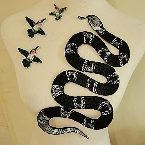 Bestickte Schlange Bräute Patch Vintage Tier Applikationen T-Shirt Jeans Dekoration Patch DIY Kleidung Zubehör Bestickte Schlange Bräute Patch Vintage Tier Applikationen T-Shirt Jeans Dekoration Patch DIY Kleidung Zubehör von FJTANG