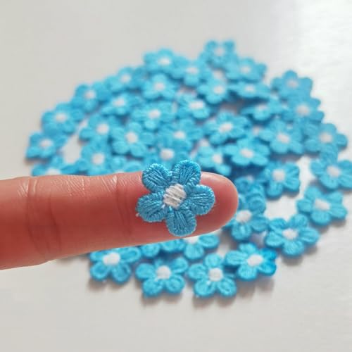 Mini-Gänseblümchen-Aufnäher, bestickt, zum Aufnähen, Applikation, Blumenspitze, Milchfaser, Nähbesatz, Kleidung, Hochzeitskleid, Basteln, DIY, Seeblau, 50 Stück Mini-Gänseblümchen-Aufnäher, bestickt, zum Aufnähen, Applikation, Blumenspitze, Milchfaser, Nähbesatz, Kleidung, Hochzeitskleid, Basteln, DIY, Seeblau, 50 Stück von FJTANG