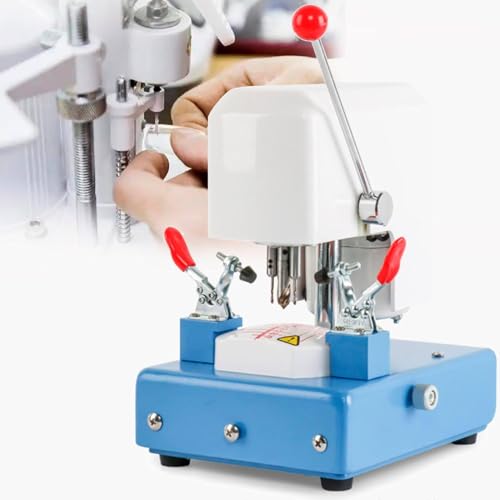 Bohr- Und Nutenschneidmaschine Für Optische Brillengläser,Linsenbohrer, Dreilochstanzmaschine,Schalungsmaschine 6000 U/Min,Mit Transparenter Skala Und Abnehmbarer Basis,Vorrichtungsspannvorrichtung von FJYAWEN