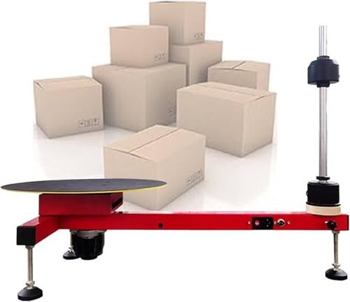 FJYAWEN Elektrische Stretchfolienwickelbank, Stretchfolienspender-Wickelmaschine, Folienspender-Wickelmaschine Für 27,5-Zoll-Folie, Für Paketkarton-Gepäcklager FJYAWEN Elektrische Stretchfolienwickelbank, Stretchfolienspender-Wickelmaschine, Folienspender-Wickelmaschine Für 27,5-Zoll-Folie, Für Paketkarton-Gepäcklager von FJYAWEN