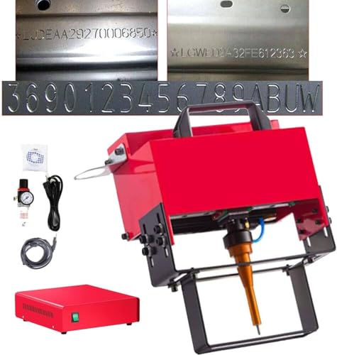 FJYAWEN Punktpräger, Tragbare Pneumatische Punktpräger, Metall-/Punktpräger, Gravurmaschine Mit Luftantrieb, 0,01–1 Mm Tiefe, Für Vin-Code, Zahlenbuchstaben,M-100 * 20mm FJYAWEN Punktpräger, Tragbare Pneumatische Punktpräger, Metall-/Punktpräger, Gravurmaschine Mit Luftantrieb, 0,01–1 Mm Tiefe, Für Vin-Code, Zahlenbuchstaben,M-100 * 20mm von FJYAWEN