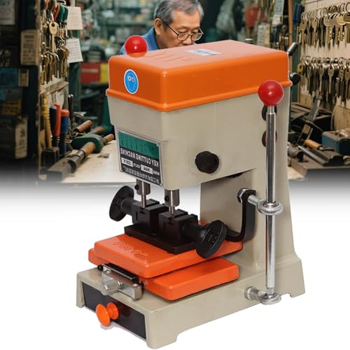 FJYAWEN Vertikale Schlüsselmaschine, Automatischer Schlüsselduplikator Für Tür- Und Autoschlösser, Schlüsselkopiermaschine Zur Schlüsselherstellung, Für Den Privaten Und Professionellen Gebrauch von FJYAWEN