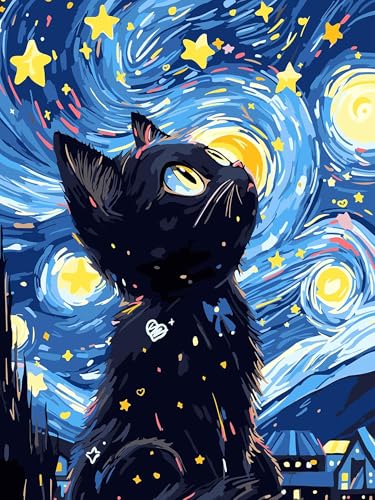 FLAJZ Diamond Painting, Katze 5D Diamant Painting Bilder, Diamond Painting Set für Erwachsene und Anfänger, DIY Mosaikherstellung Bastelset für Haus Wanddeko, 30x40cm FLAJZ Diamond Painting, Katze 5D Diamant Painting Bilder, Diamond Painting Set für Erwachsene und Anfänger, DIY Mosaikherstellung Bastelset für Haus Wanddeko, 30x40cm von FLAJZ