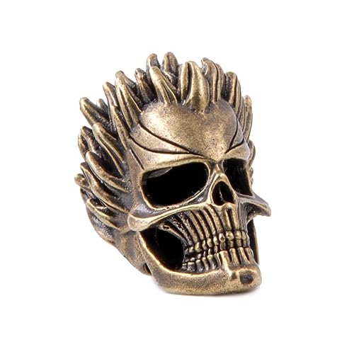 FLAMEDUKE Messer-Schlüsselband-Perlen, Paracord-Perlen, 550 Paracord-Perlen, Totenkopf-Perlen, handgegossene Kupfer-Totenkopf-Charms, für EDC DIY Paracord-Zubehör, Charms Bartperlen für Männer FLAMEDUKE Messer-Schlüsselband-Perlen, Paracord-Perlen, 550 Paracord-Perlen, Totenkopf-Perlen, handgegossene Kupfer-Totenkopf-Charms, für EDC DIY Paracord-Zubehör, Charms Bartperlen für Männer von FLAMEDUKE