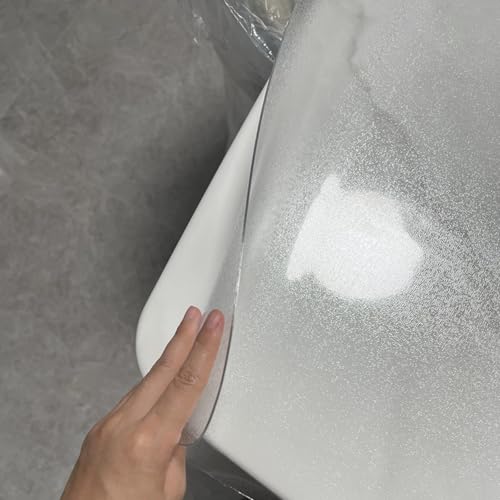 PVC-Kunststoff-Tischplatten-Schutzfolie, 1,3mm Kunststoff-Tischplatten-wasserdichte Und Ölbeständige Tischplatten-Schutzfolie, Abgerundete 60°-Kante, Transparente (40x80cm/16x31in,A) von FLAVYO