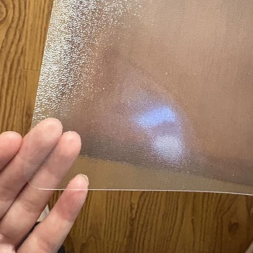 Tischdecke, Transparente Schreibtisch-Schutzfolie, 0,8mm Mattierte Tischdecke, Wasserdichte Und Ölbeständige Rechteckige Vinyl-Tischmatte in Mutter- Und Kinderqualität (45x140cm/18x55in,A) von FLAVYO