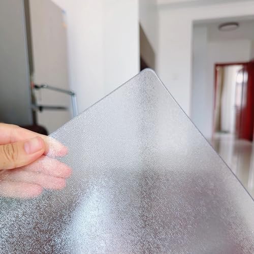 Transparente, Mattierte PVC-Tischschutzfolie, 2mm Weiche Glastischschutzfolie, Antibakterielle Und Geruchlose Hochwertige Tischschutzunterlage, Strapazierfähige (155x210cm/61x83in,A) von FLAVYO