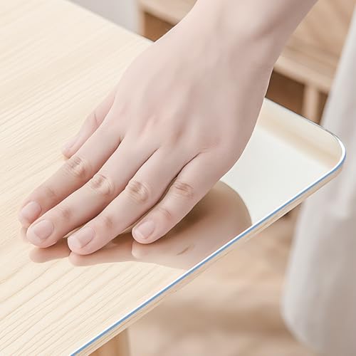 Transparenter Tischplattenschutz, 1,5mm Starke, Geruchsneutrale, Antibakterielle PVC-Tischmatte, Wärmeisolierender Und Verbrühungshemmender Tischschutz, Abwischbare (40x80cm/16x31in,Transparent) von FLAVYO