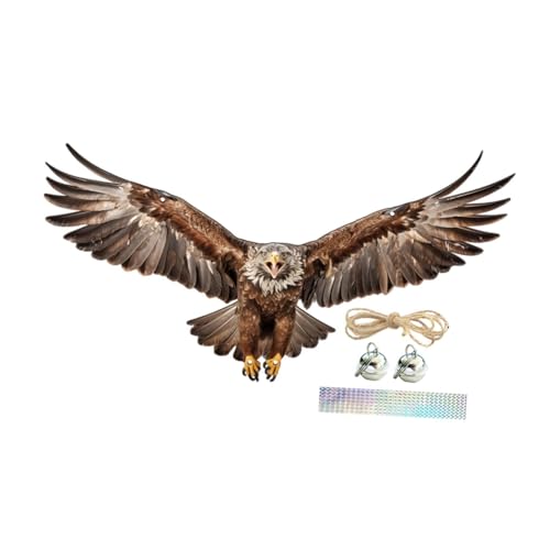 FLCPJGV Deko Hängeornament Flache Vogelscheuche mit Glocken Und Juteseil Praktische Gartenverzierung Zur Vogelabwehr für Zaun Terrasse Und Außenbereich, Style C FLCPJGV Deko Hängeornament Flache Vogelscheuche mit Glocken Und Juteseil Praktische Gartenverzierung Zur Vogelabwehr für Zaun Terrasse Und Außenbereich, Style C von FLCPJGV