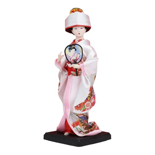 FLCPJGV Geisha Puppe Japanische Statuette Sammlerfigur Im Kimono Dekorative Tischfigur mit Feiner Stickerei auf Der Kleidung für EIN Japanisches Ambiente Im, Style A FLCPJGV Geisha Puppe Japanische Statuette Sammlerfigur Im Kimono Dekorative Tischfigur mit Feiner Stickerei auf Der Kleidung für EIN Japanisches Ambiente Im, Style A von FLCPJGV