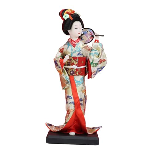 FLCPJGV Geisha Puppe Japanische Statuette Sammlerfigur Im Kimono Dekorative Tischfigur mit Feiner Stickerei auf Der Kleidung für EIN Japanisches Ambiente Im, Style C FLCPJGV Geisha Puppe Japanische Statuette Sammlerfigur Im Kimono Dekorative Tischfigur mit Feiner Stickerei auf Der Kleidung für EIN Japanisches Ambiente Im, Style C von FLCPJGV