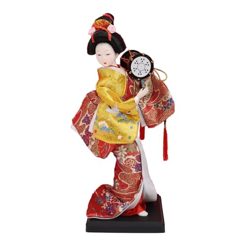FLCPJGV Geisha Puppe Japanische Statuette Sammlerfigur Im Kimono Dekorative Tischfigur mit Feiner Stickerei auf Der Kleidung für EIN Japanisches Ambiente Im, Style F FLCPJGV Geisha Puppe Japanische Statuette Sammlerfigur Im Kimono Dekorative Tischfigur mit Feiner Stickerei auf Der Kleidung für EIN Japanisches Ambiente Im, Style F von FLCPJGV