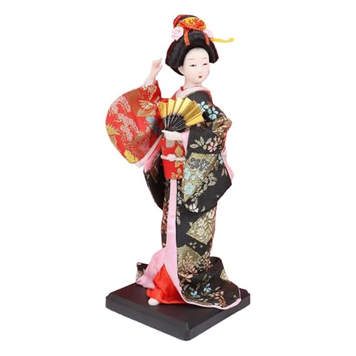 FLCPJGV Geisha Puppe Japanische Statuette Sammlerfigur Im Kimono Dekorative Tischfigur mit Feiner Stickerei auf Der Kleidung für EIN Japanisches Ambiente Im, Style J FLCPJGV Geisha Puppe Japanische Statuette Sammlerfigur Im Kimono Dekorative Tischfigur mit Feiner Stickerei auf Der Kleidung für EIN Japanisches Ambiente Im, Style J von FLCPJGV