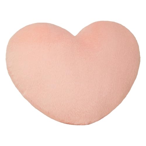 FLCPJGV Herzkissen Sitzkissen Nickerchenkissen Zierkissen Und Sofakissen Aus Flauschigem Plüschstoff für Gemütliche Momente für Wohnräume Und Partys, Rosa von FLCPJGV