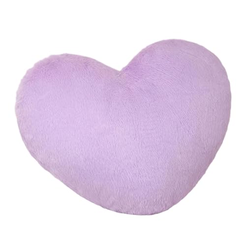 FLCPJGV Herzkissen Sitzkissen Nickerchenkissen Zierkissen Und Sofakissen Aus Flauschigem Plüschstoff für Gemütliche Momente für Wohnräume Und Partys, Violett von FLCPJGV