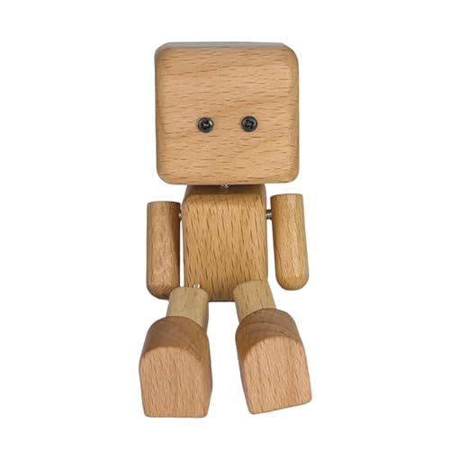 FLCPJGV Wackelfigur für Armaturenbrett Holzmännchen Als Autozubehör Dekorative Holzfigur mit Beweglichen Füßen Aus Naturholz für Die Heimdekoration, Buche Ohne Deckel FLCPJGV Wackelfigur für Armaturenbrett Holzmännchen Als Autozubehör Dekorative Holzfigur mit Beweglichen Füßen Aus Naturholz für Die Heimdekoration, Buche Ohne Deckel von FLCPJGV