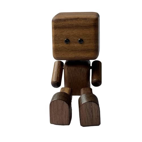FLCPJGV Wackelfigur für Armaturenbrett Holzmännchen Als Autozubehör Dekorative Holzfigur mit Beweglichen Füßen Aus Naturholz für Die Heimdekoration, Walnuss Ohne Deckel FLCPJGV Wackelfigur für Armaturenbrett Holzmännchen Als Autozubehör Dekorative Holzfigur mit Beweglichen Füßen Aus Naturholz für Die Heimdekoration, Walnuss Ohne Deckel von FLCPJGV