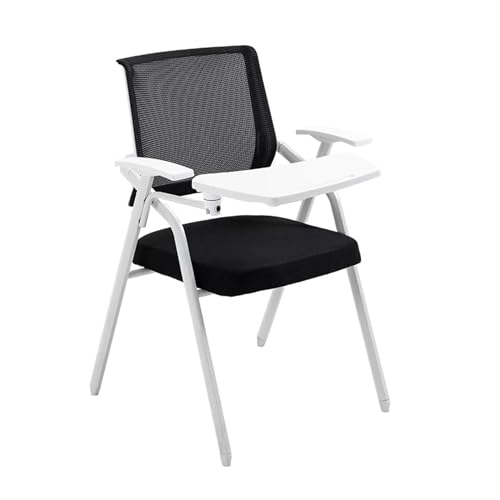 Faltbarer Stapelbarer Computer-Schreibtischstuhl, Ergonomische Schulungsstühle Für Den Gewerblichen Gebrauch Mit Schreibplatte Am Armlehnenbrett, Netzstoff-Besucherstühle Für Büro, Schule, Wartezimmer Faltbarer Stapelbarer Computer-Schreibtischstuhl, Ergonomische Schulungsstühle Für Den Gewerblichen Gebrauch Mit Schreibplatte Am Armlehnenbrett, Netzstoff-Besucherstühle Für Büro, Schule, Wartezimmer von FLEPYHB