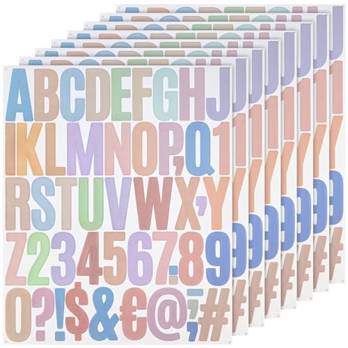FLEXNOVA 8 Blatt Buchstaben Aufkleber, Bunte Selbstklebende Klebebuchstaben Aufkleber Klebe Buchstaben zum Aufkleben Sticker Wetterfest Und Zahlenaufkleber Buchstabenaufkleber für Postfach Schilder FLEXNOVA 8 Blatt Buchstaben Aufkleber, Bunte Selbstklebende Klebebuchstaben Aufkleber Klebe Buchstaben zum Aufkleben Sticker Wetterfest Und Zahlenaufkleber Buchstabenaufkleber für Postfach Schilder von FLEXNOVA