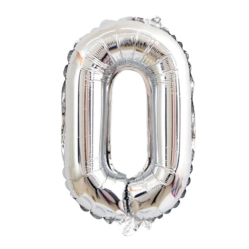 FLG | Buchstabenballon Namen Ballon Farbe: Silber - Größe: 40cm - Folienballon mit Luft befüllbar Alphabet (Feiern, Jubiläum, Hochzeit oder Geburtstag) (O) von FLG FINISH LINE GERMANY