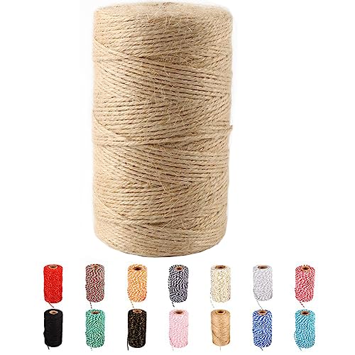 Natürliche Jute-Schnur, 90 m, braunes Juteseil zum Basteln, Geschenkverpackungen, Verpackungen, Gartenarbeit und Hochzeitsdekoration, Weihnachtsdekoration .. Natürliche Jute-Schnur, 90 m, braunes Juteseil zum Basteln, Geschenkverpackungen, Verpackungen, Gartenarbeit und Hochzeitsdekoration, Weihnachtsdekoration .. von FLIPPED
