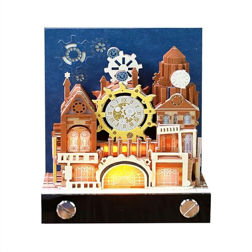 3D-Kalender 2026, Zeitmess-Kalender 2026, Steampunk-Notizblock mit Lichtern, Kunstschnitzerei, Haftnotizen für Büro, Zuhause, Geschenke, Ornamente 3D-Kalender 2026, Zeitmess-Kalender 2026, Steampunk-Notizblock mit Lichtern, Kunstschnitzerei, Haftnotizen für Büro, Zuhause, Geschenke, Ornamente von FLKWOP
