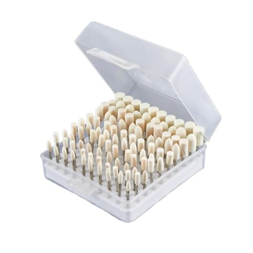 FLKWOP 100 Polier-Bits aus Wollfilz, Polierscheiben, Politur für Uhren, Schmuck, Drehwerkzeuge, Zubehör, Befestigungswerkzeug, Fi-Bohrer FLKWOP 100 Polier-Bits aus Wollfilz, Polierscheiben, Politur für Uhren, Schmuck, Drehwerkzeuge, Zubehör, Befestigungswerkzeug, Fi-Bohrer von FLKWOP