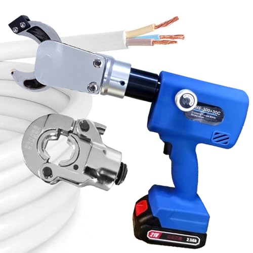 FLNOZAMZ Tragbares elektrisches Kabel-Crimper-Cutter-Set, wiederaufladbares Hydraulikwerkzeug, zum Crimpen von Kupfer-Aluminium-Draht-Schneidklemmen FLNOZAMZ Tragbares elektrisches Kabel-Crimper-Cutter-Set, wiederaufladbares Hydraulikwerkzeug, zum Crimpen von Kupfer-Aluminium-Draht-Schneidklemmen von FLNOZAMZ