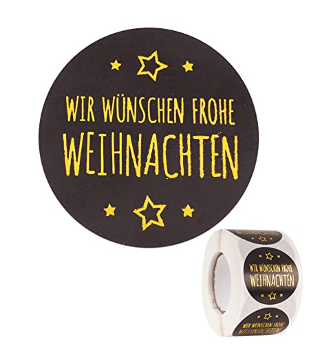 FLOFIA 500 Stk Weihnachten Sticker 4CM Frohe Weihnachten Aufkleber Rolle Weihnachtsaufkleber Stickers Selbstklebend Xmas Etiketten für Geschenkbox Tüten Karten Grußkarten FLOFIA 500 Stk Weihnachten Sticker 4CM Frohe Weihnachten Aufkleber Rolle Weihnachtsaufkleber Stickers Selbstklebend Xmas Etiketten für Geschenkbox Tüten Karten Grußkarten von FLOFIA