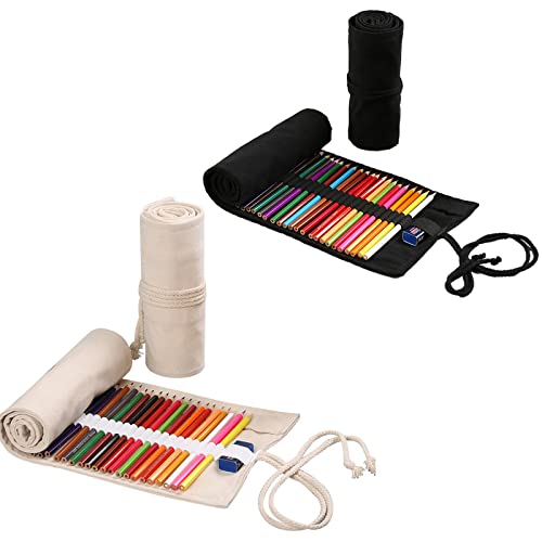 FLOTRUTE 2 Stück 36 Löcher Stifterolle Verpackungshalter Bleistift Wrap Federmäppchen Canvas Mäppchen Rollentasche Schlamperrolle Buntstifte Bleistifthalter Roll up Tasche FLOTRUTE 2 Stück 36 Löcher Stifterolle Verpackungshalter Bleistift Wrap Federmäppchen Canvas Mäppchen Rollentasche Schlamperrolle Buntstifte Bleistifthalter Roll up Tasche von FLOTRUTE