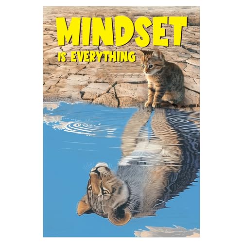 FLYAB Motivationsposter – 29,1 x 41,9 cm "Mindset is Everything", Wanddekoration für Klassenzimmer, Zuhause, Büro, positives, inspirierendes Bilderpapier für Studenten, Teenager, Männer, Frauen FLYAB Motivationsposter – 29,1 x 41,9 cm "Mindset is Everything", Wanddekoration für Klassenzimmer, Zuhause, Büro, positives, inspirierendes Bilderpapier für Studenten, Teenager, Männer, Frauen von FLYAB